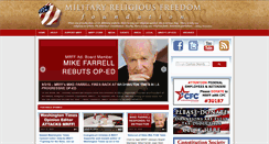 Desktop Screenshot of militaryreligiousfreedom.org