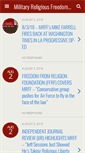 Mobile Screenshot of militaryreligiousfreedom.org