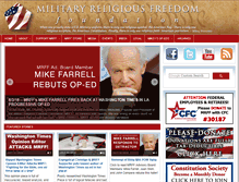 Tablet Screenshot of militaryreligiousfreedom.org